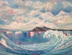 Tracey Lee Cassin, New Zealand, Sea Treasure, 2022, oil on canvas, 45,7 x 61 cm