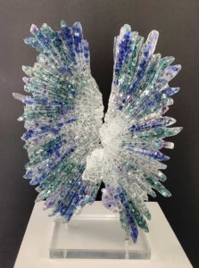 John Denis, USA, Soleil, 2021, glass and acrylic, 33” x 19” x 12”